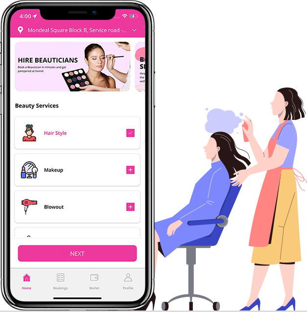 goglam clone beauty on demand app