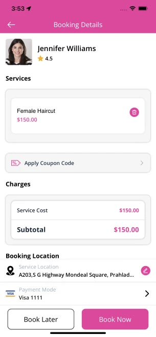 Select Service Category