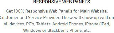 Responsive Web Panel's