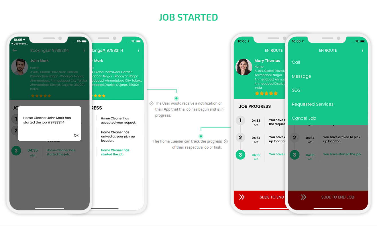 GoClean Clone, Maid Service App, On Demand House Cleaning App