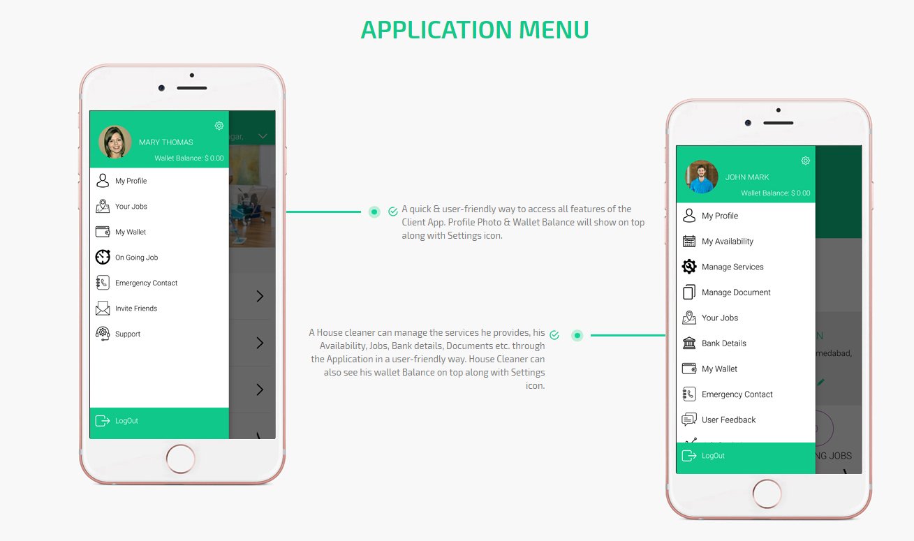 go clean clone maid service app uber for house cleaning cleaning houses jobs