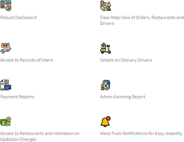 Admin Panel Features