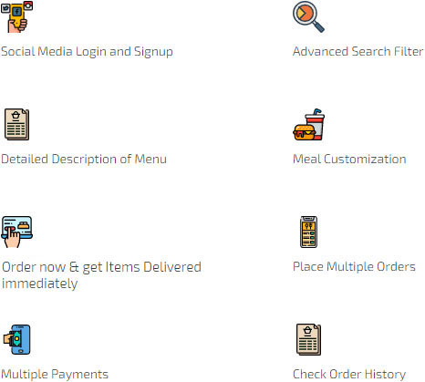 Customer App Features