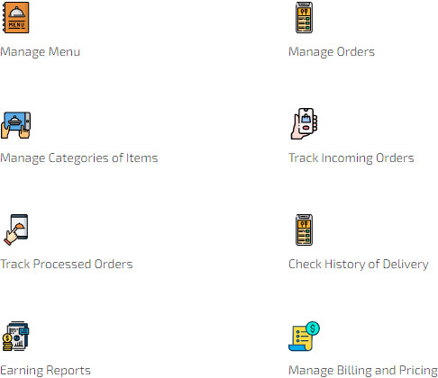Restaurant App Features