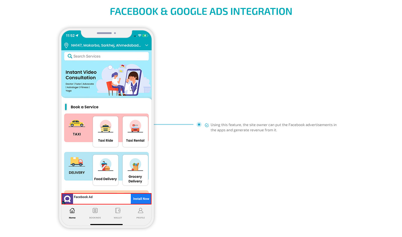 facebook and google ads integration