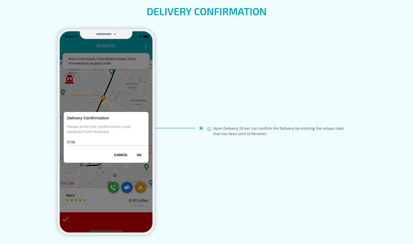 delivery confirmation