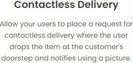 request for contactless delivery