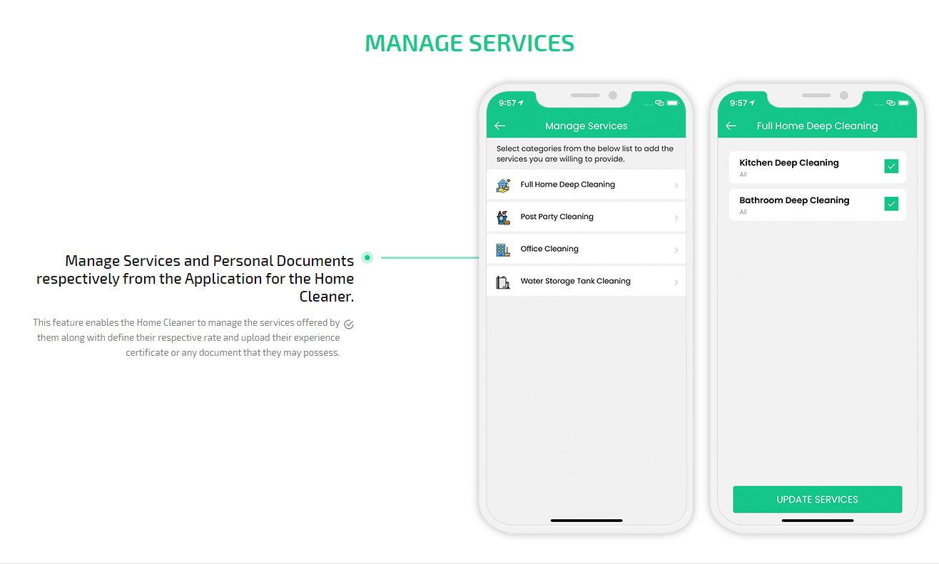 manage services