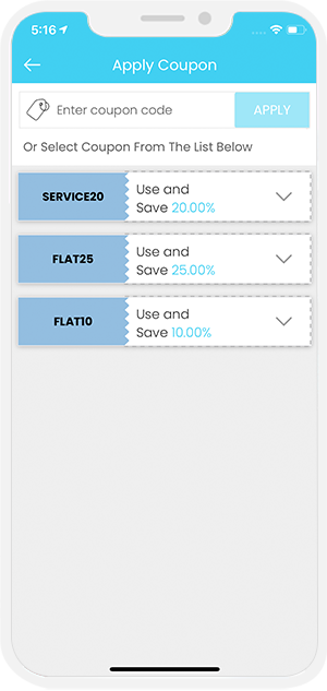 choose service categories