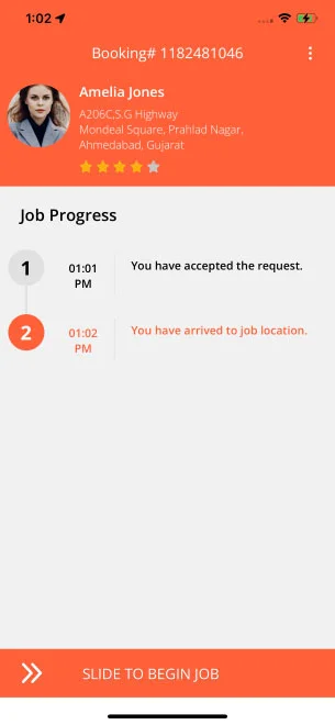 cleaner job progress
