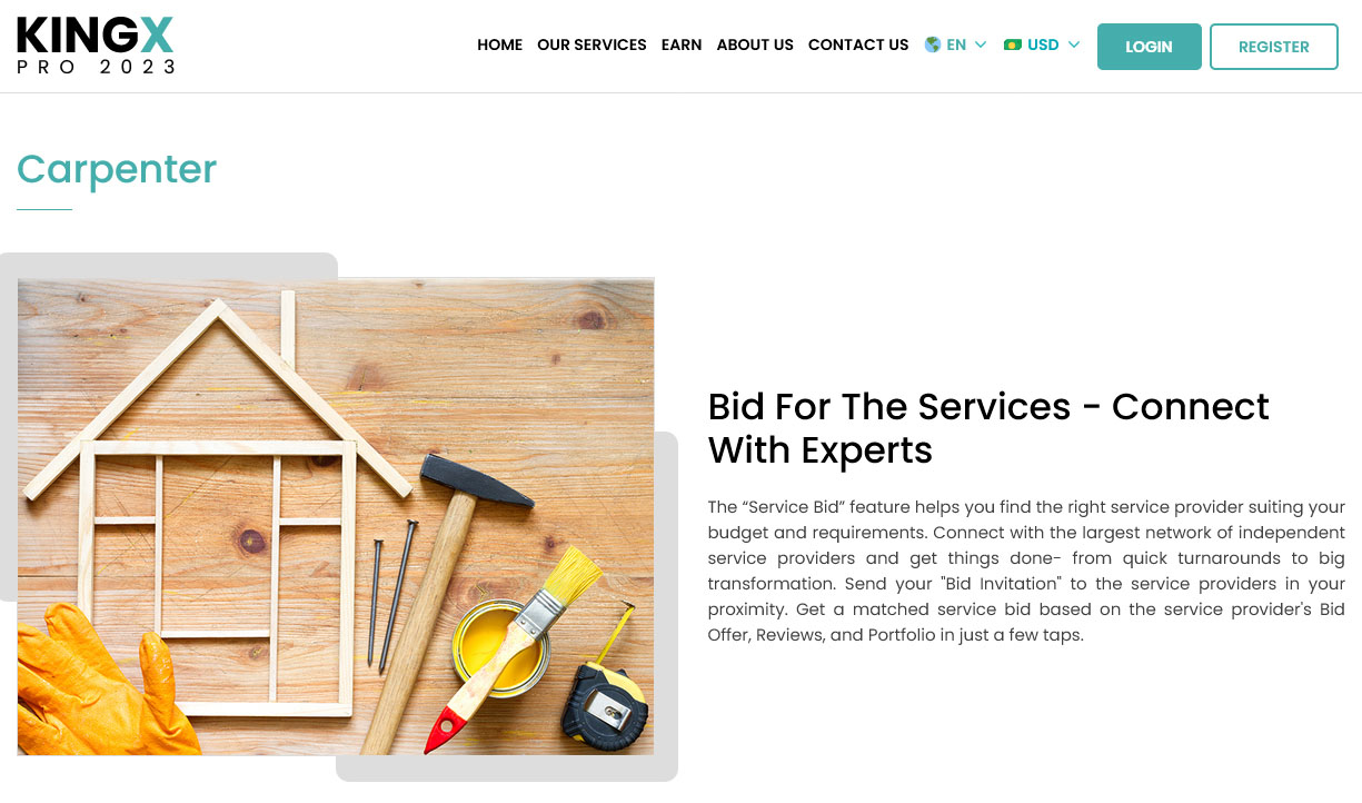 Service Bidding - Carpenter