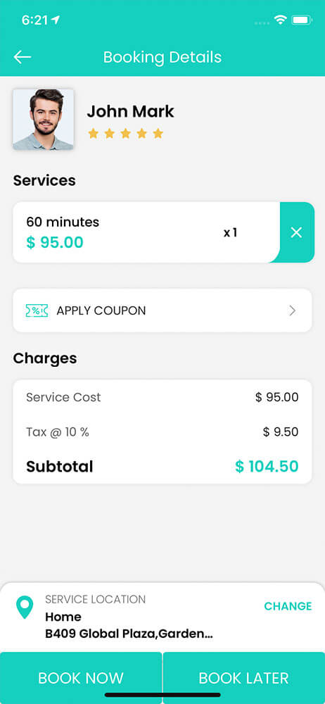 Select Service Category