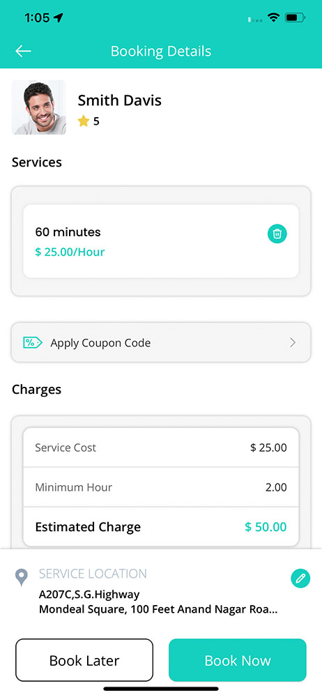 Select Service Category