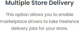 multiple store delivery