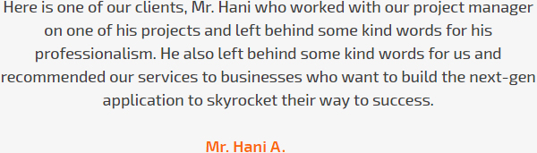 Mr. Hani A.