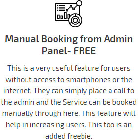Manual booking from admin