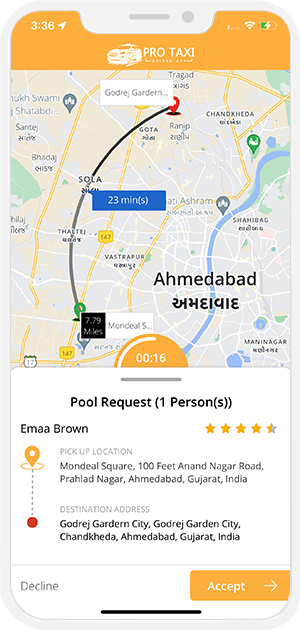 driver accept or reject pooling request