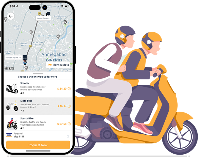 on demand bike taxi app