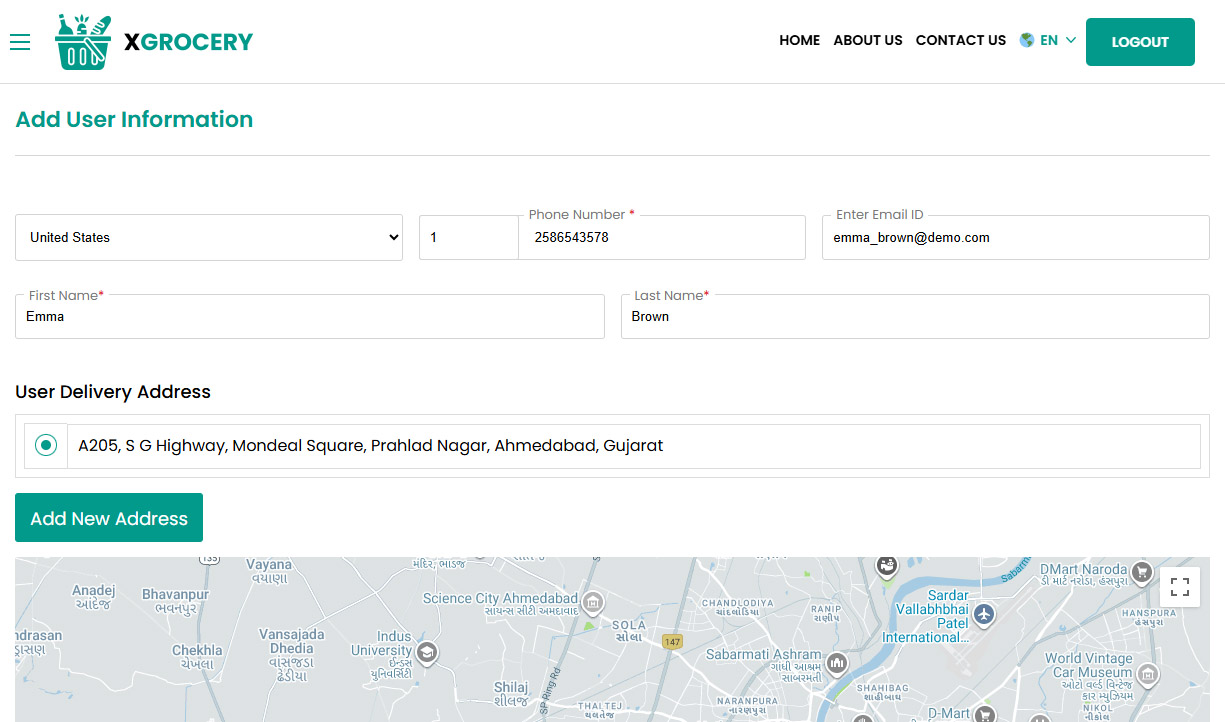 Add User Information