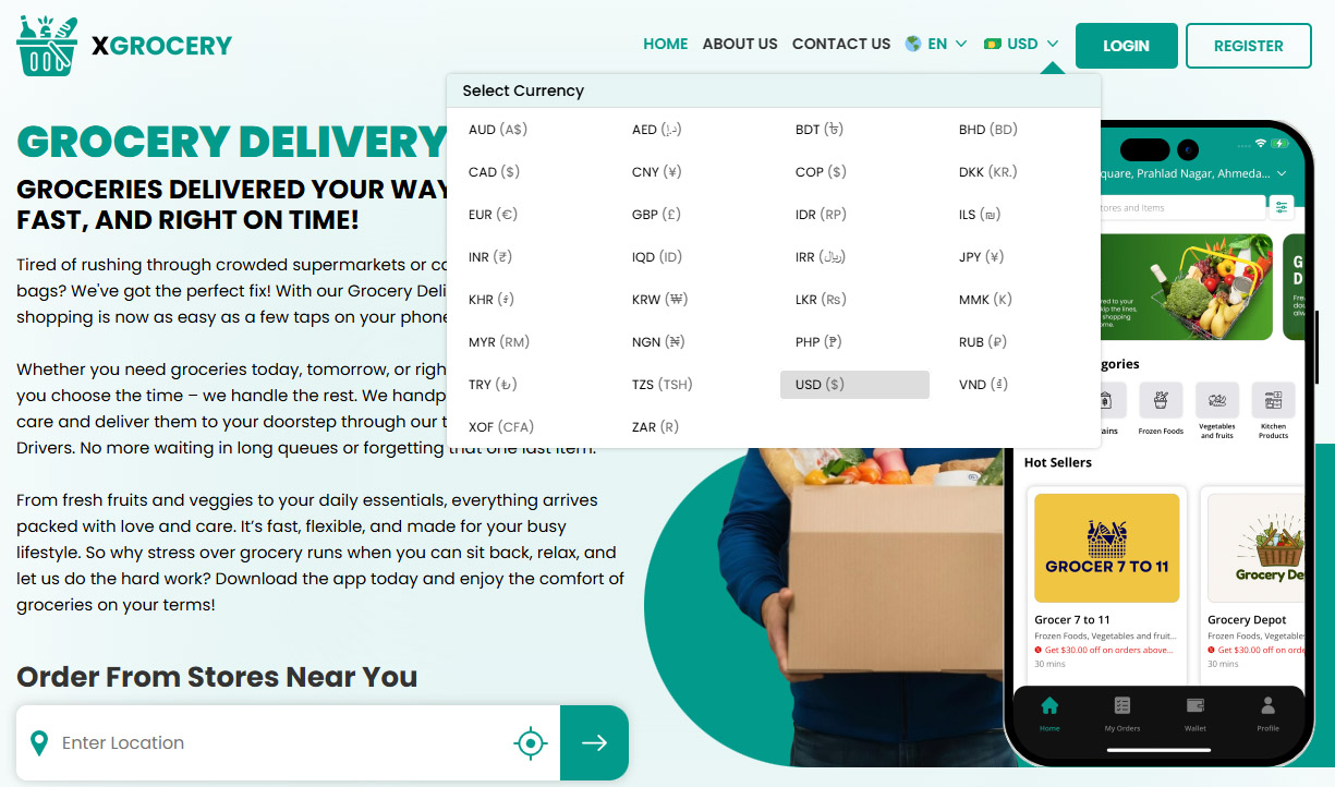 Choose Your Currency