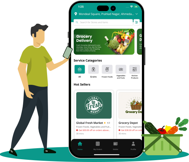 On Demand Grocery Delivery App