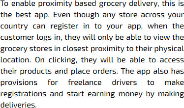 Grocery App Registration