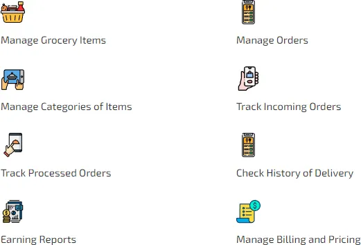 Store Application features