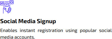 Social Media Signup