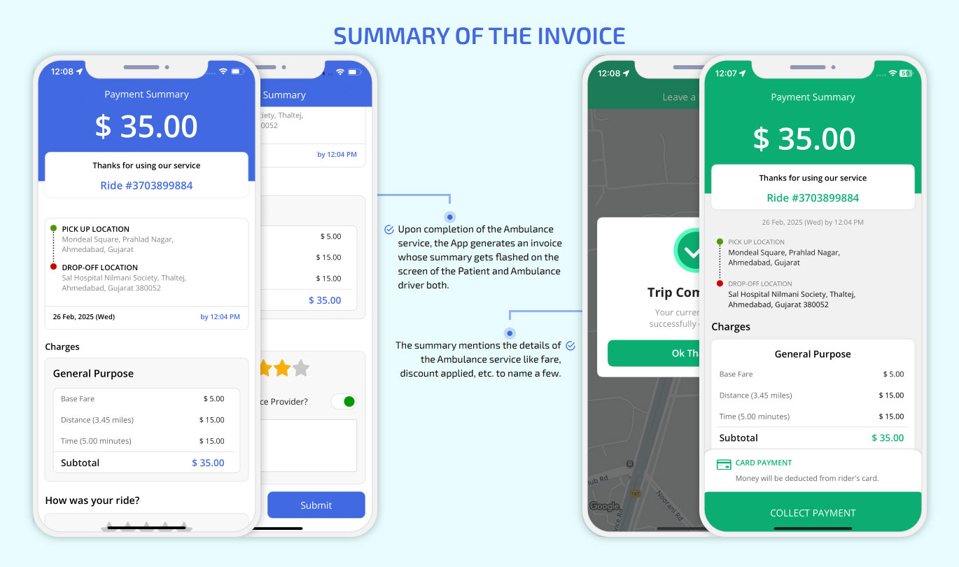 Summary of the Invoice
