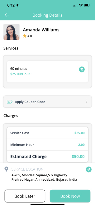 Select Service Category