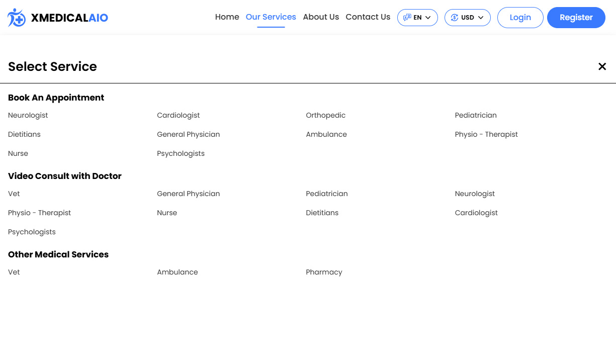 Different Medical Services